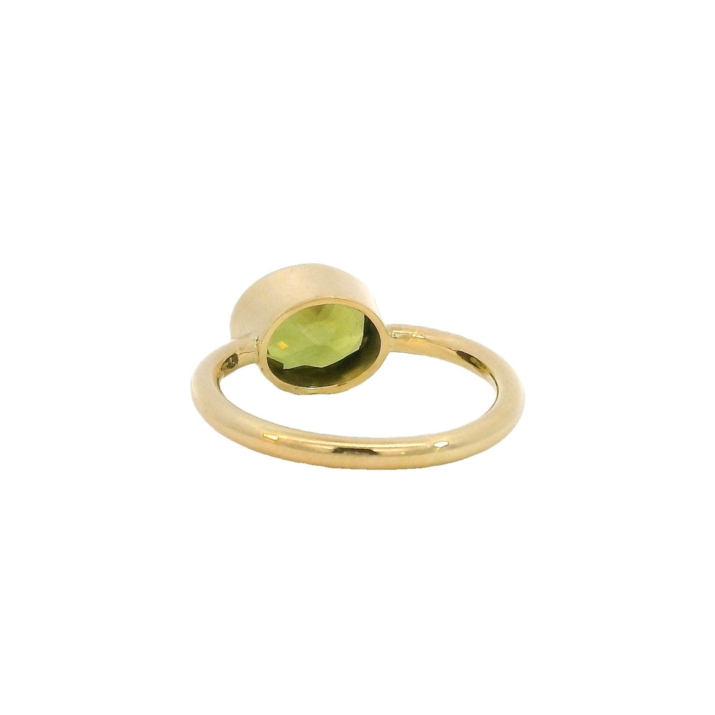 Green Oval Sapphire Ring