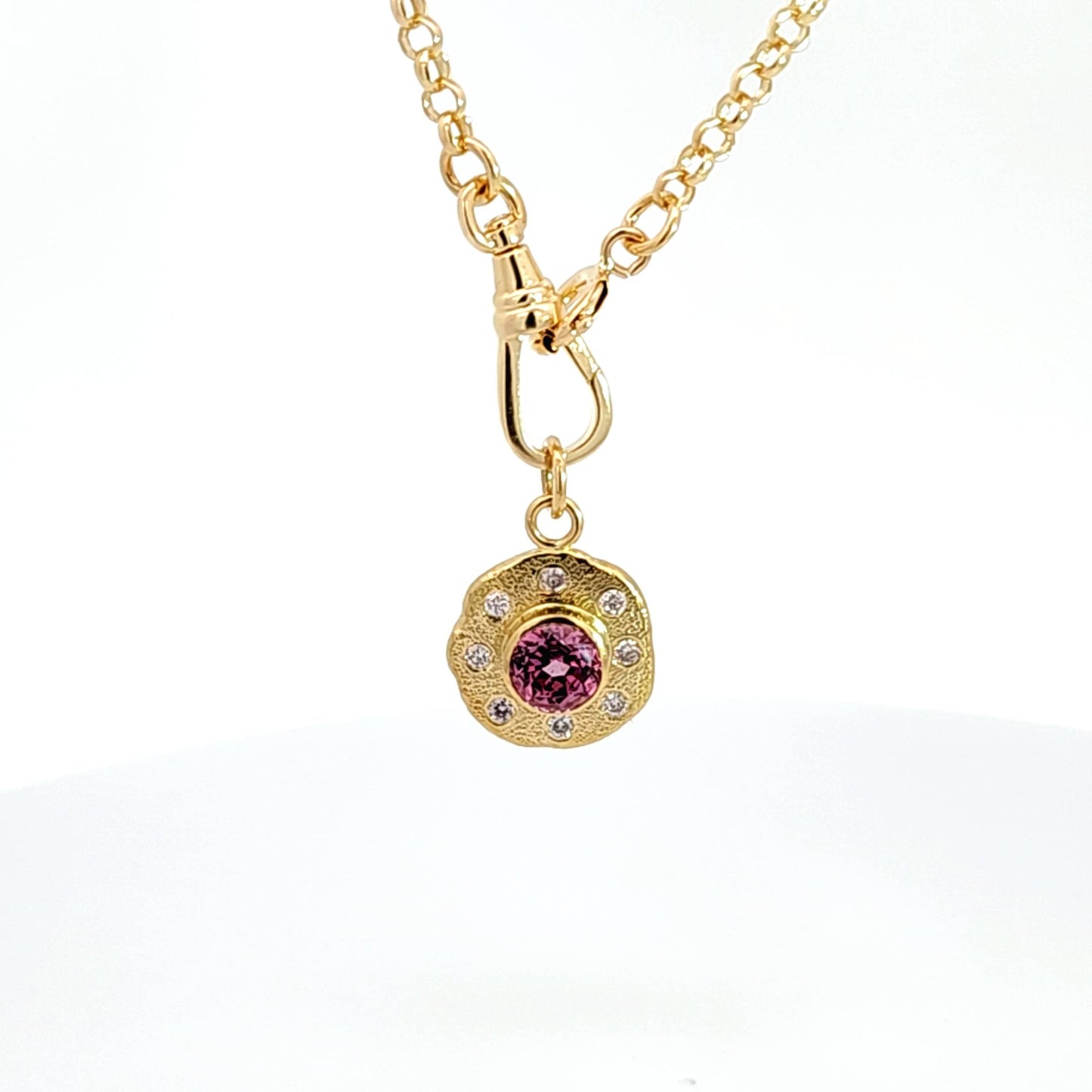 18k Rolo Chain With Charm Clip