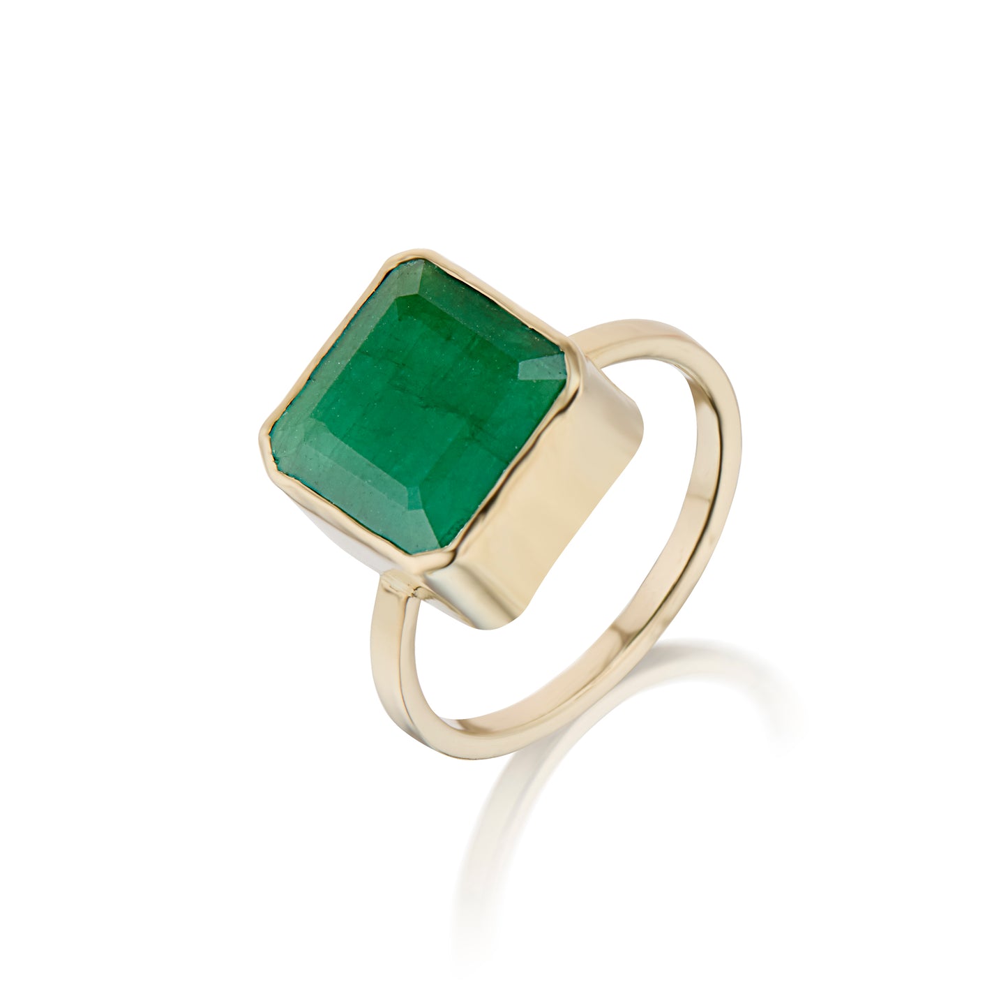 Asscher Cut Emerald Ring