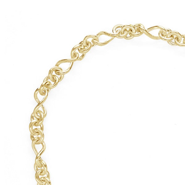 Gold 8 Chain Bracelet