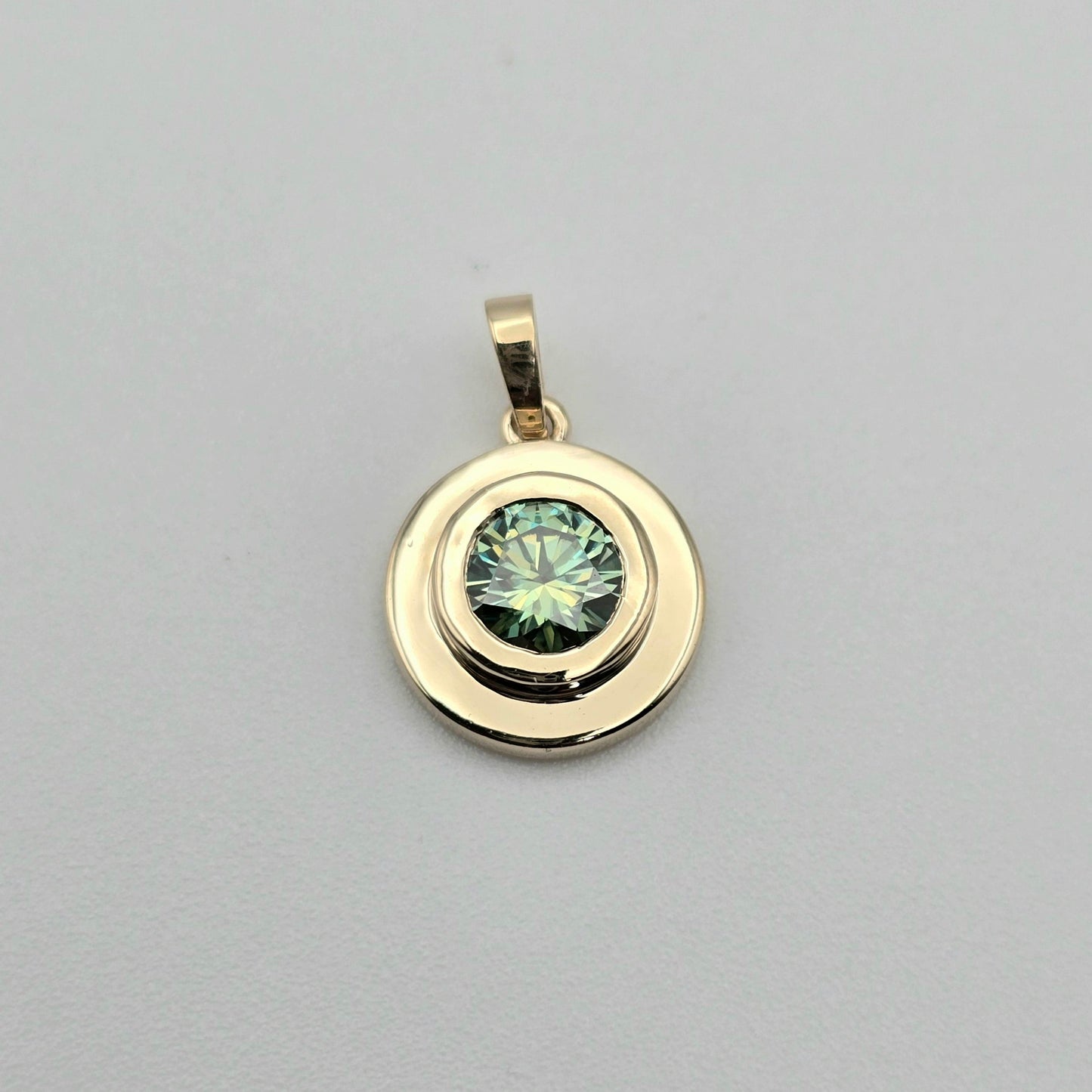 1ct Moissanite 14k Pendant