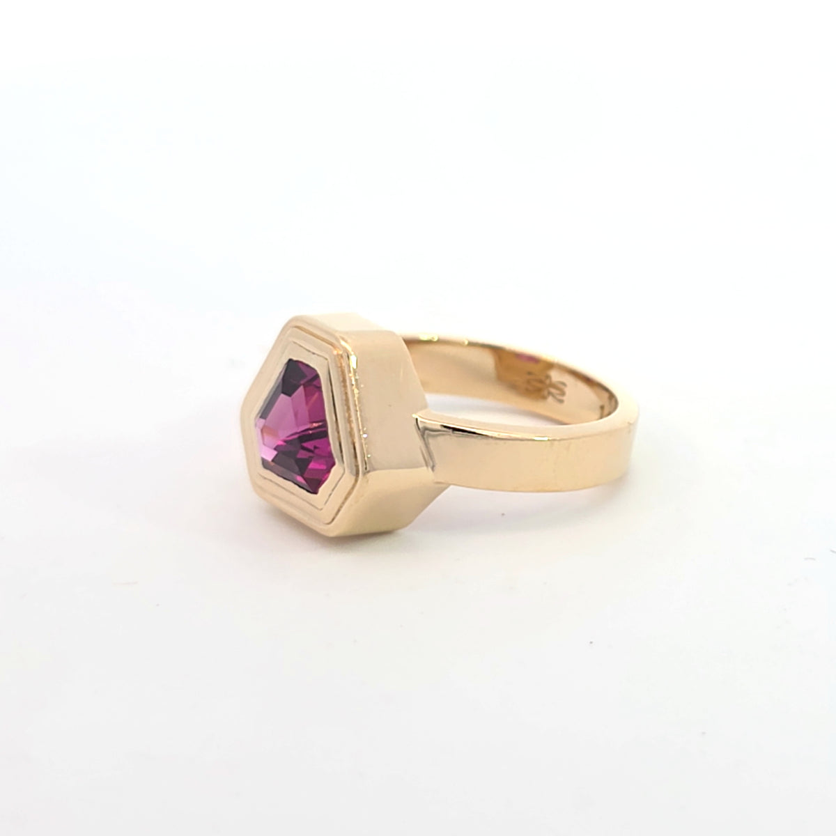 Umba Garnet Ripple Ring