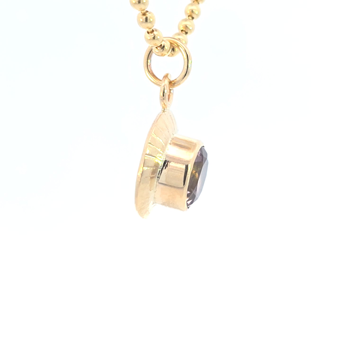 Autumn Tourmaline Dimple Pendant
