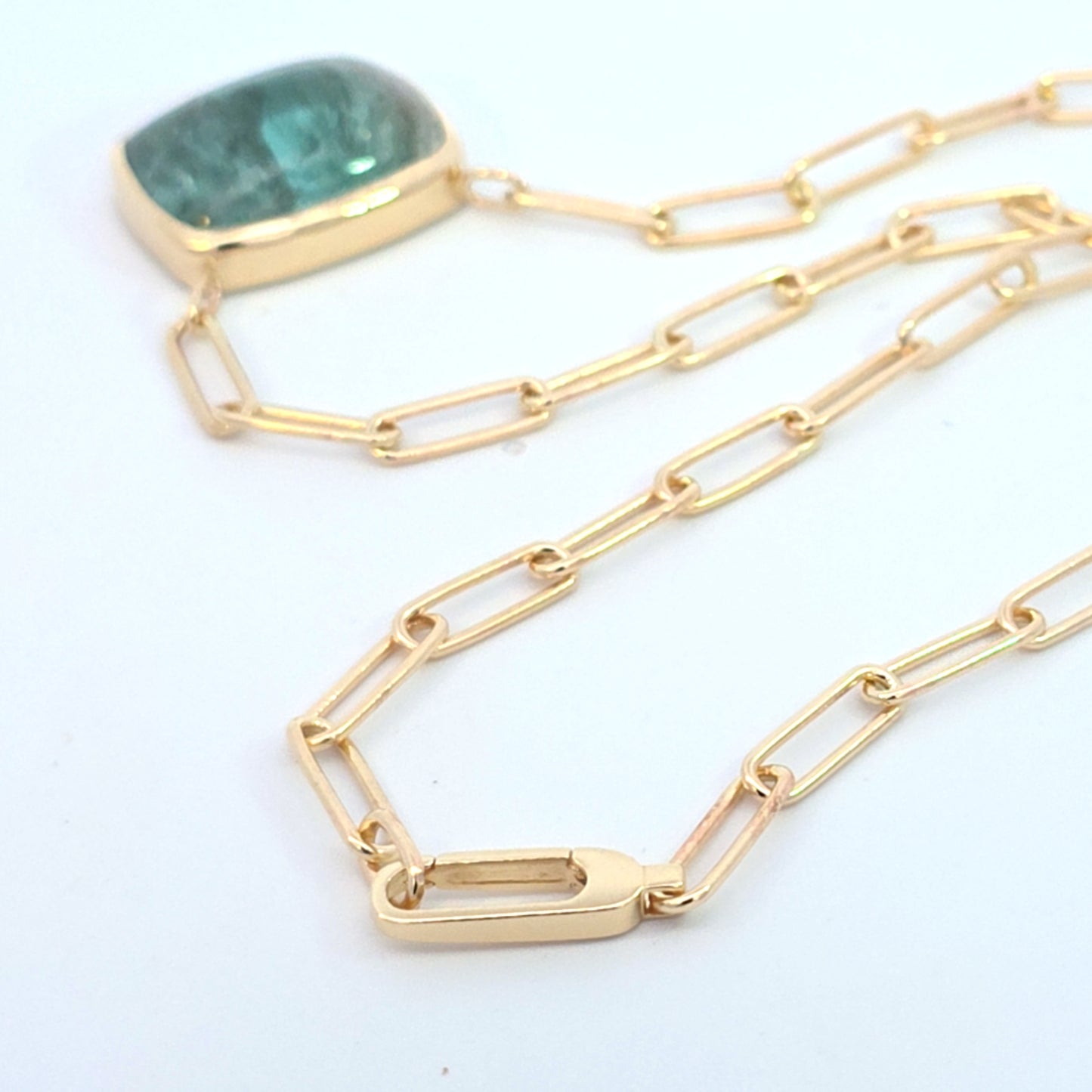 Blue & Pink Tourmaline Necklace