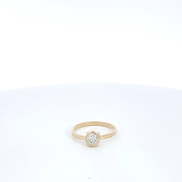 Small Moissanite Stacking Ring