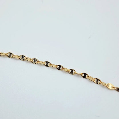 Flat Disc Chain Bracelet