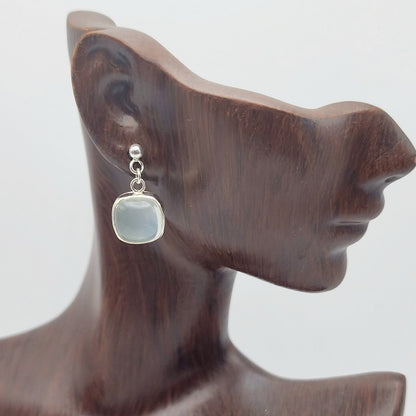 Blue Moonstone Dangle Earring
