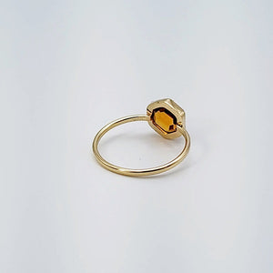 Madeira Citrine Ring
