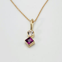 Load image into Gallery viewer, 2 Stone Gem Pendants
