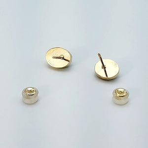 Tsavorite Garnet Gold Stud Earrings