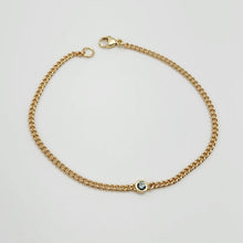 Load image into Gallery viewer, Gem Link Large Curb Chain Bracelet
