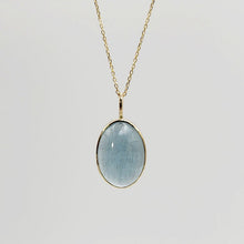 Load image into Gallery viewer, Aquamarine Yellow Gold Pendants
