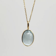 Load image into Gallery viewer, Aquamarine Yellow Gold Pendants
