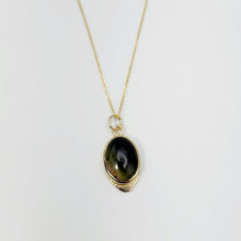 Load image into Gallery viewer, Green Tourmaline Yellow Gold Pendant Charm
