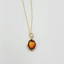Load image into Gallery viewer, Octagon Madeira Citrine Pendant Charm
