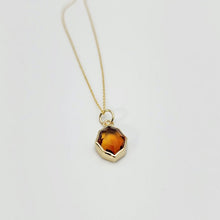 Load image into Gallery viewer, Octagon Madeira Citrine Pendant Charm
