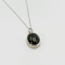 Load image into Gallery viewer, Green Tourmaline White Gold Pendant Charm
