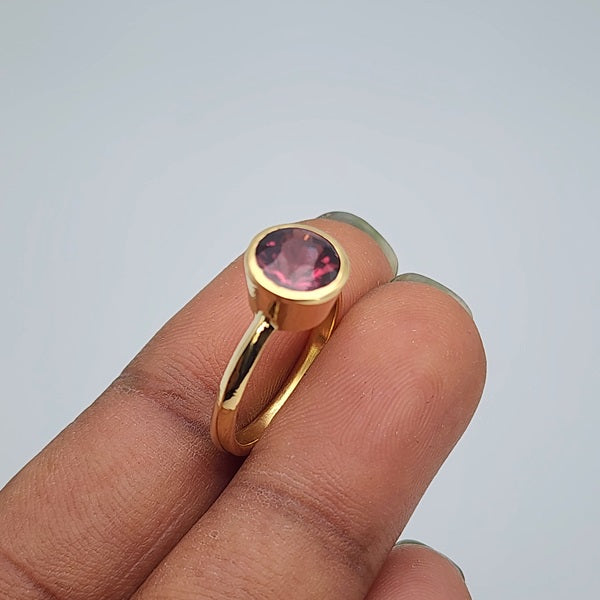 Malaya granaat gouden ring