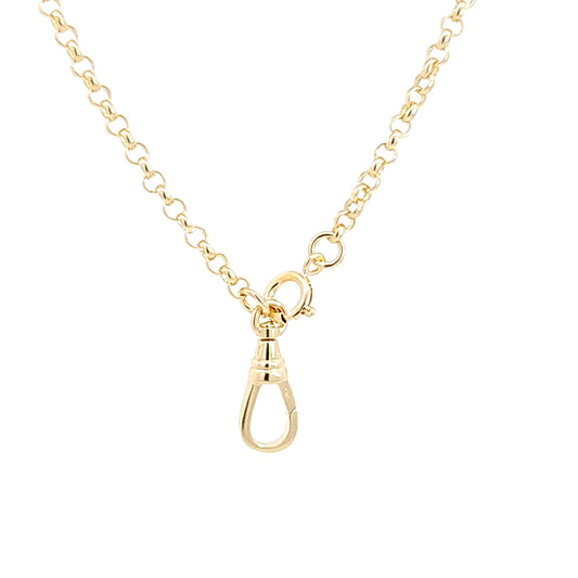 14k Rolo Chain With Charm Clip