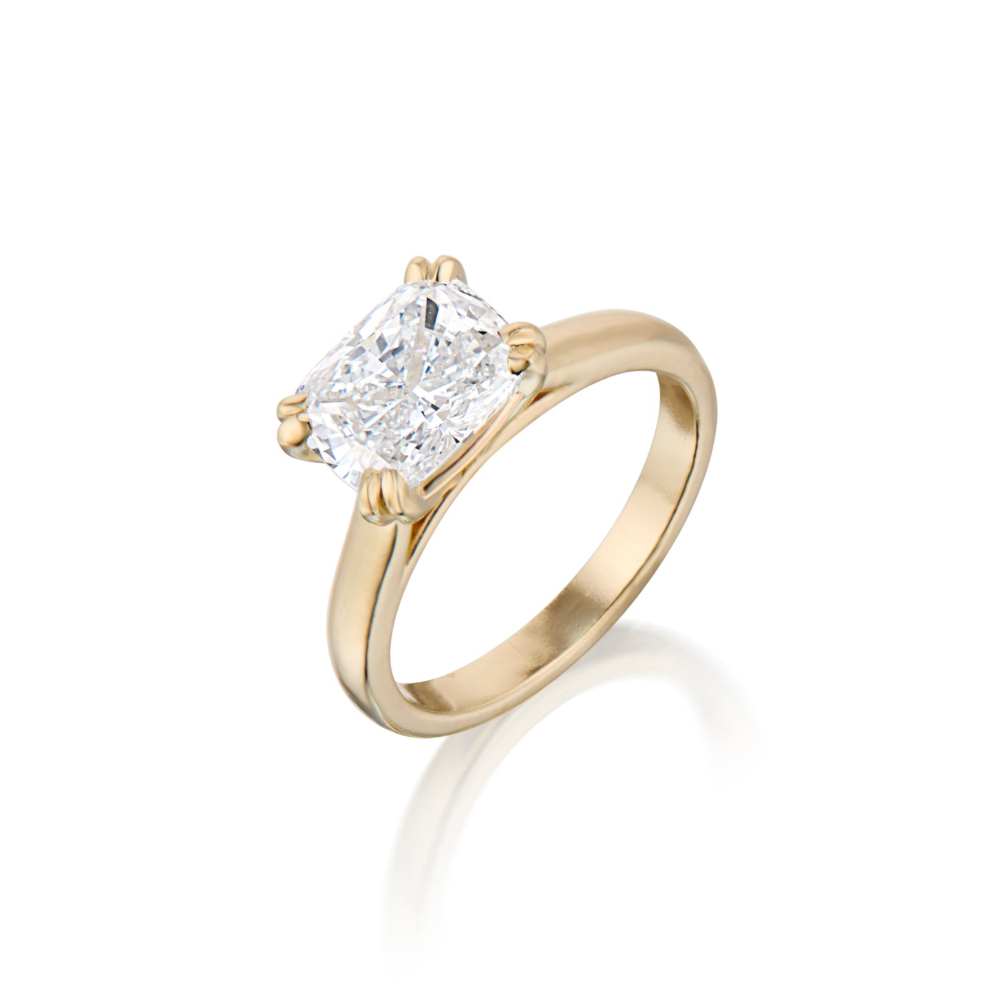 Elongated Cushion Diamond Ring