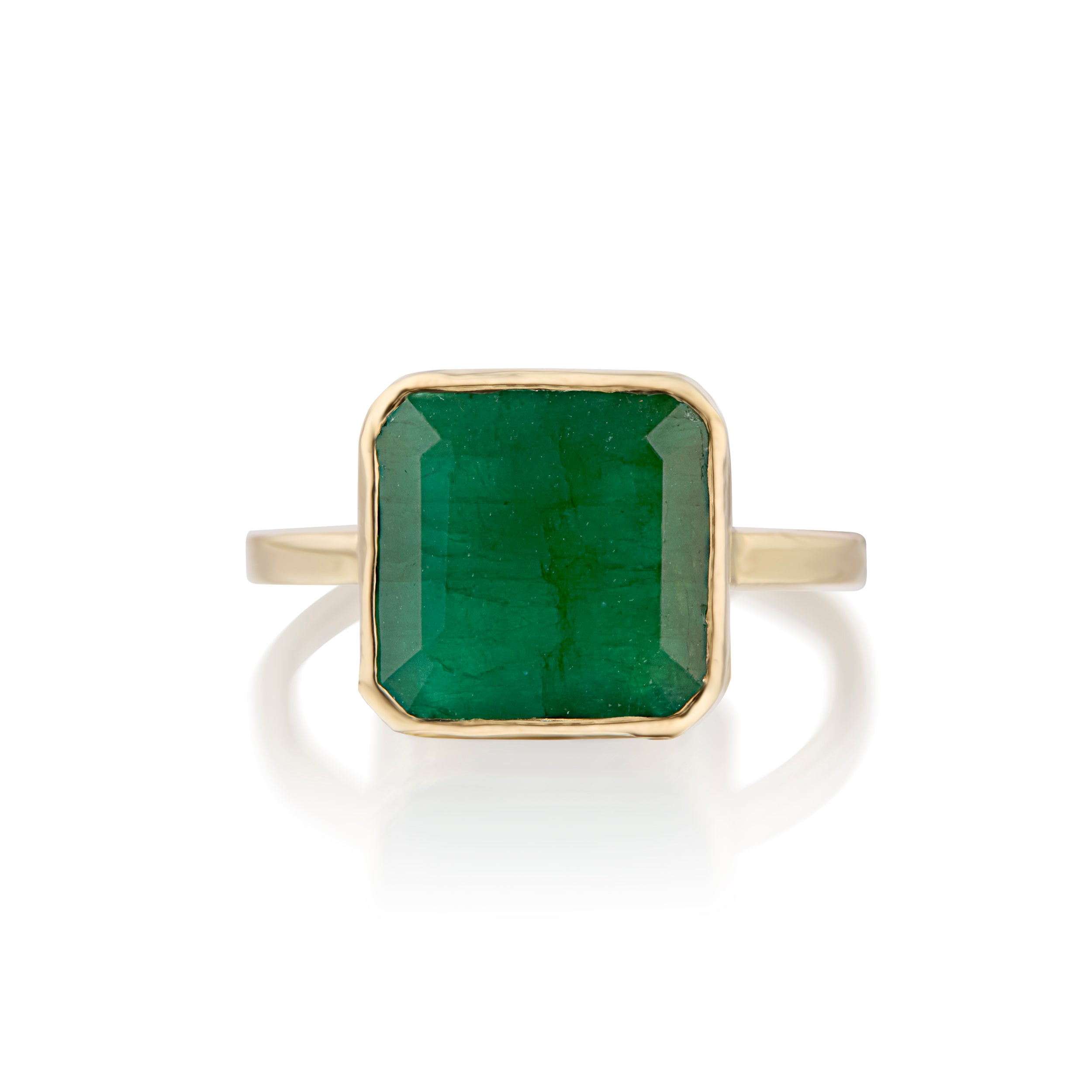Asscher Cut Emerald Ring
