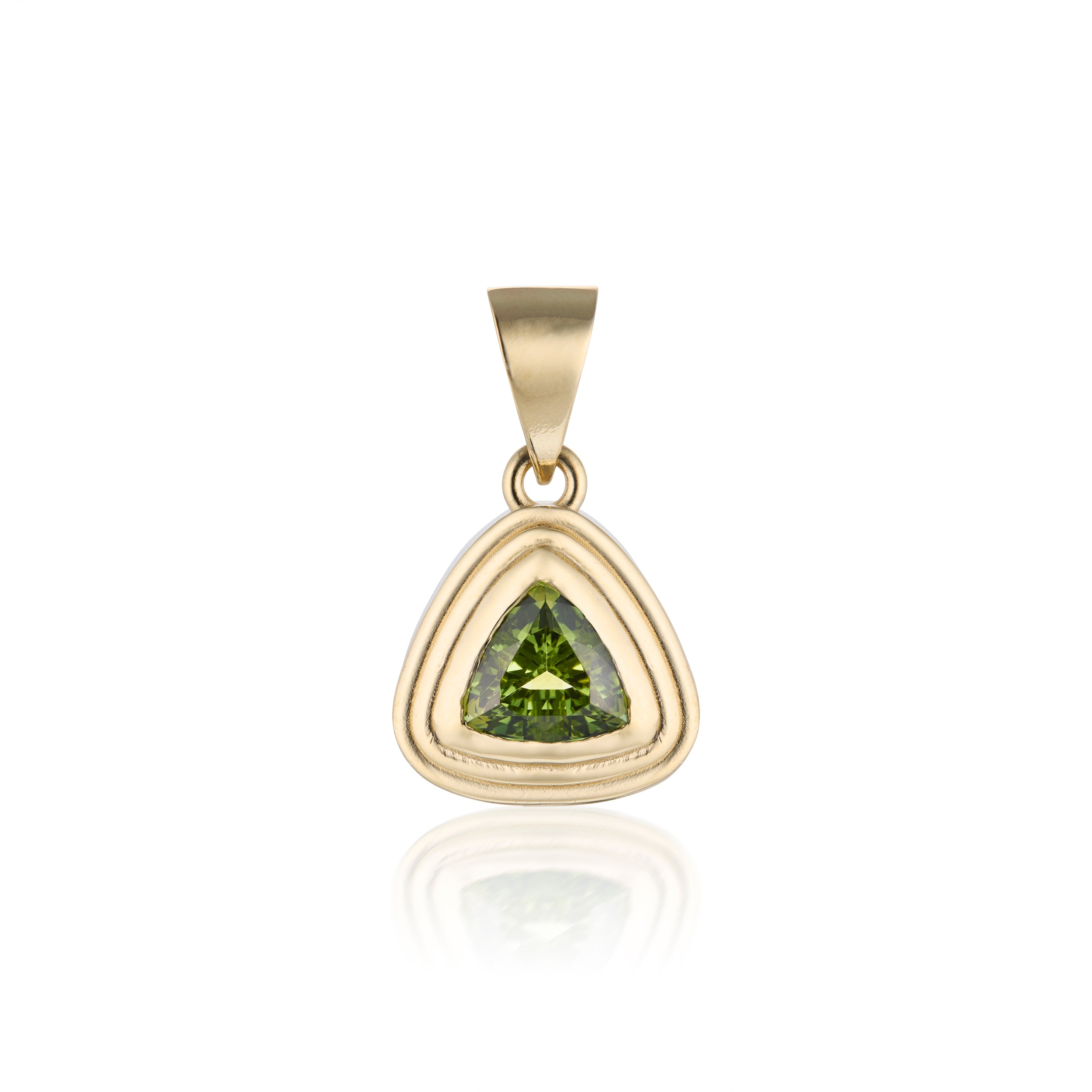 Mint Tourmaline Ripple Pendant