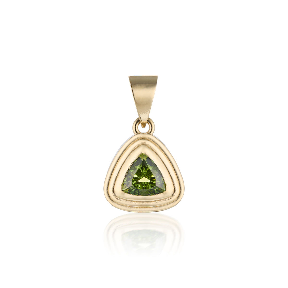 Mint Tourmaline Ripple Pendant