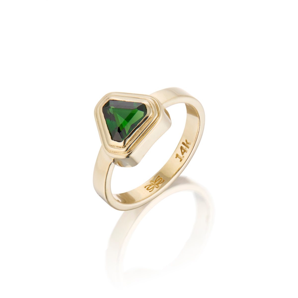 Deep Green Chrome Tourmaline Ring