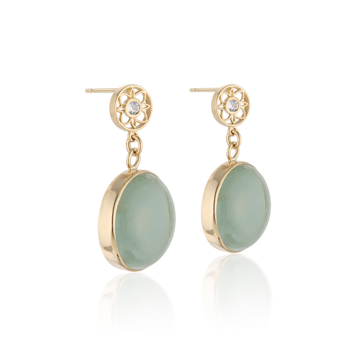 Aquamarine Dangle Earrings