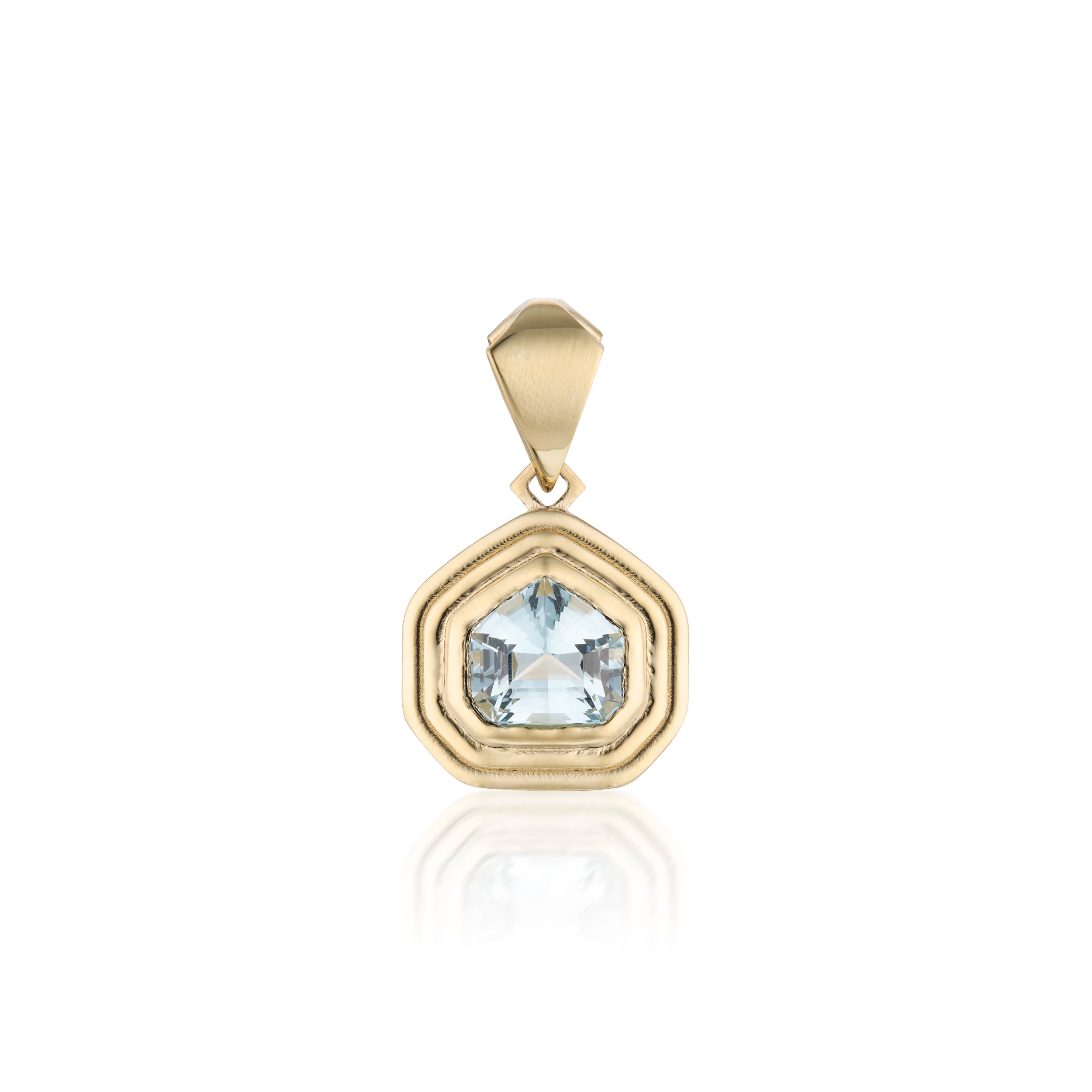 Aquamarine Ripple Pendant