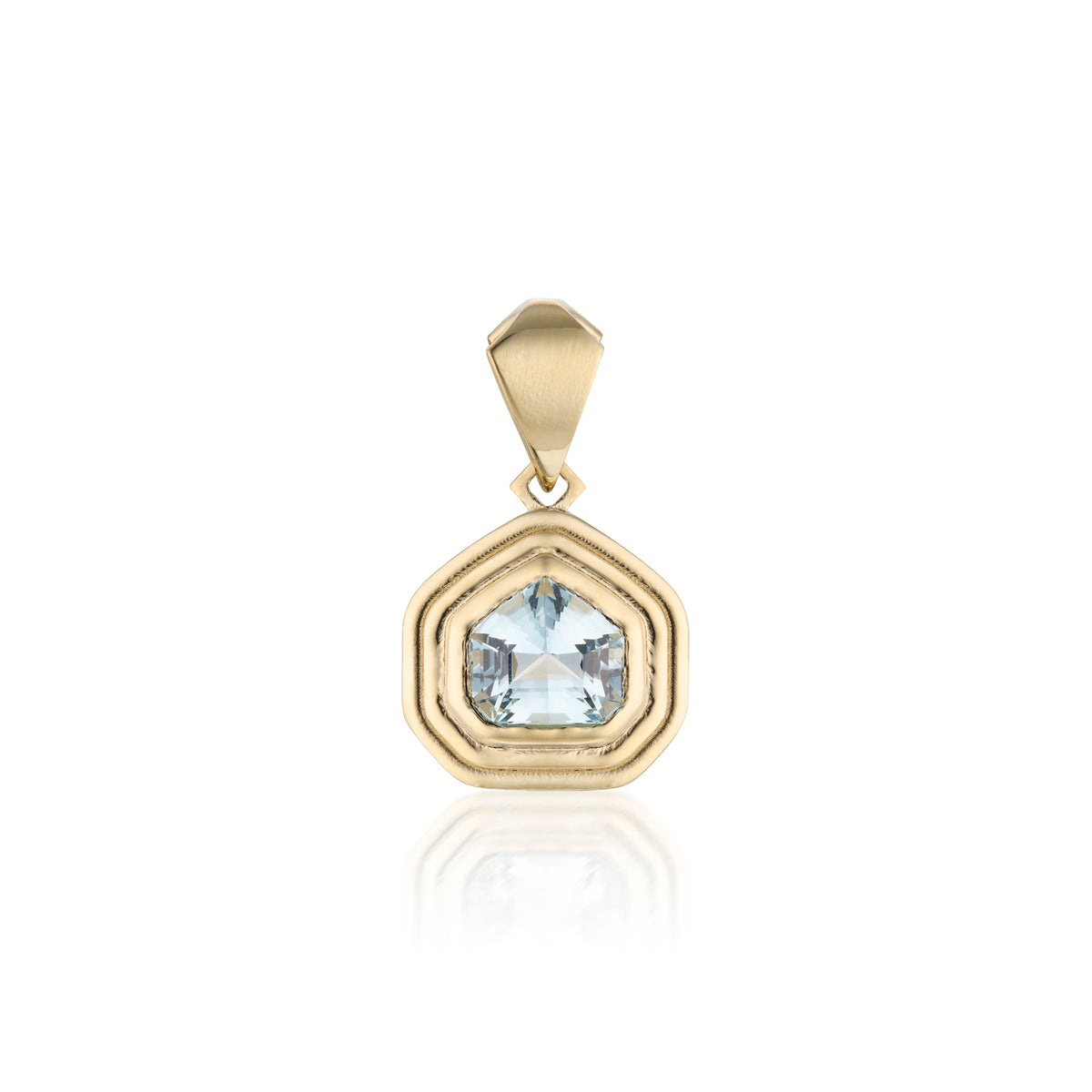 Aquamarine Ripple Pendant