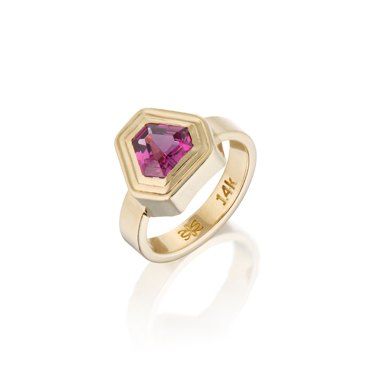 Umba Garnet Ripple Ring