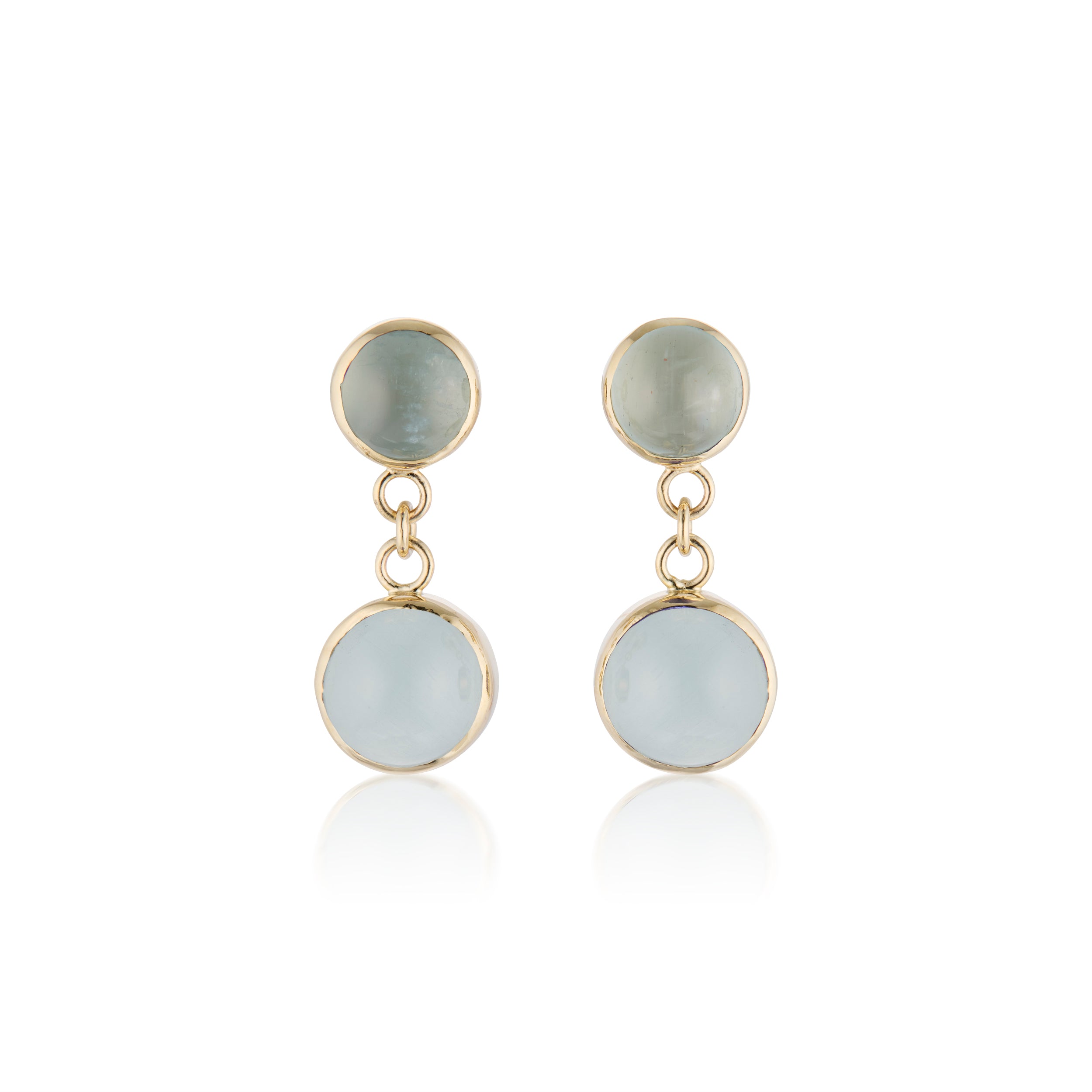 Aquamarine Double Drop Earrings