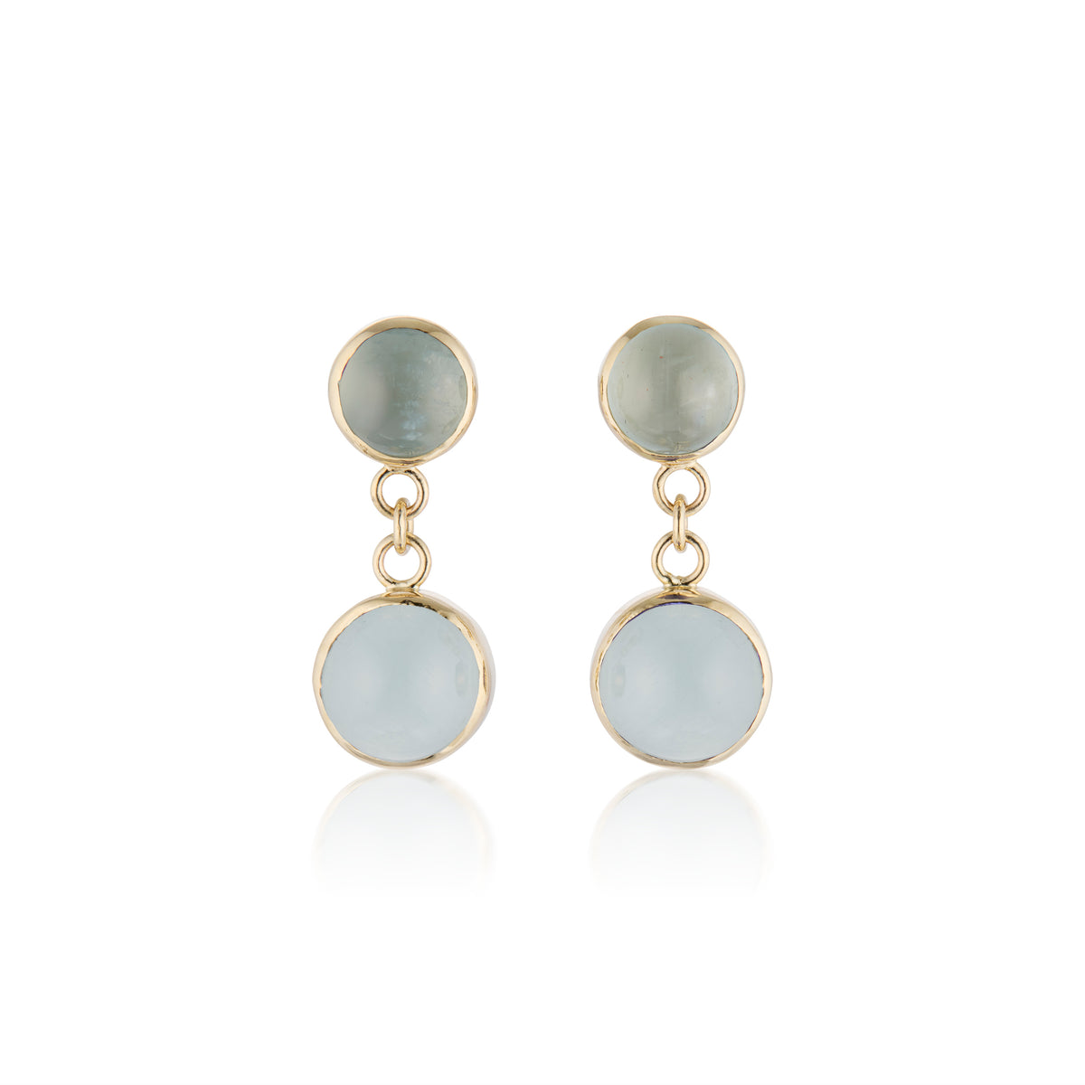 Aquamarine Double Drop Earrings