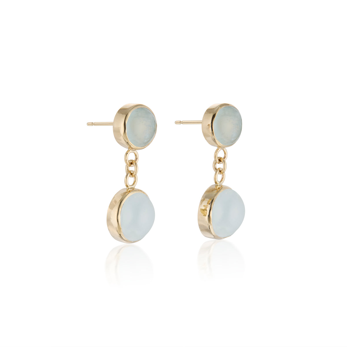Aquamarine Double Drop Earrings