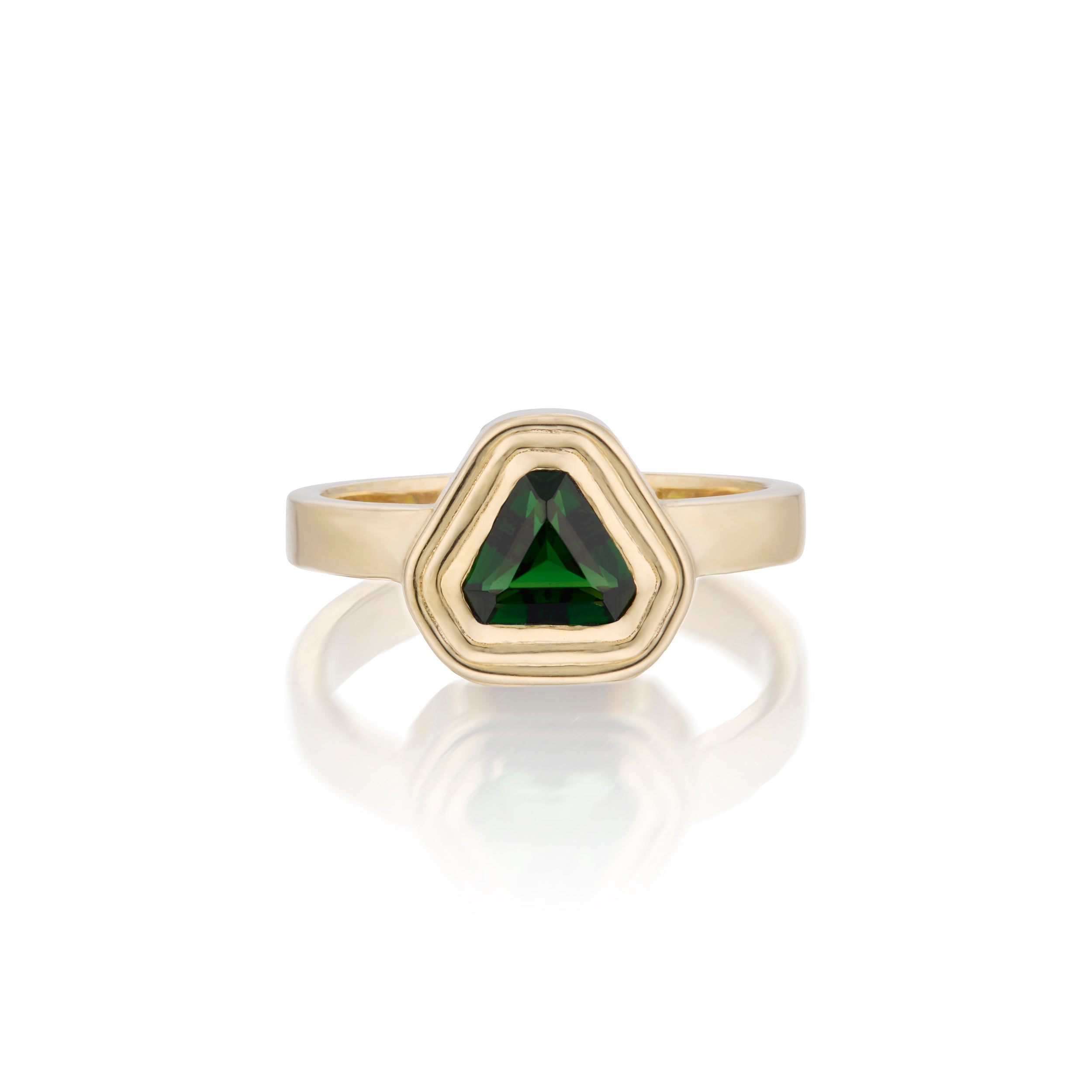 Deep Green Chrome Tourmaline Ring