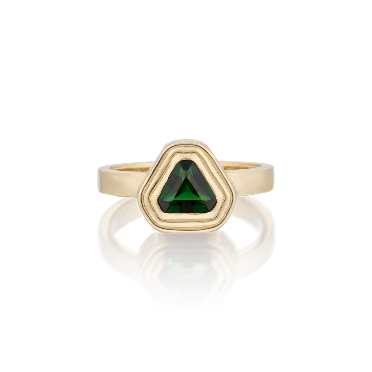 Deep Green Chrome Tourmaline Ring