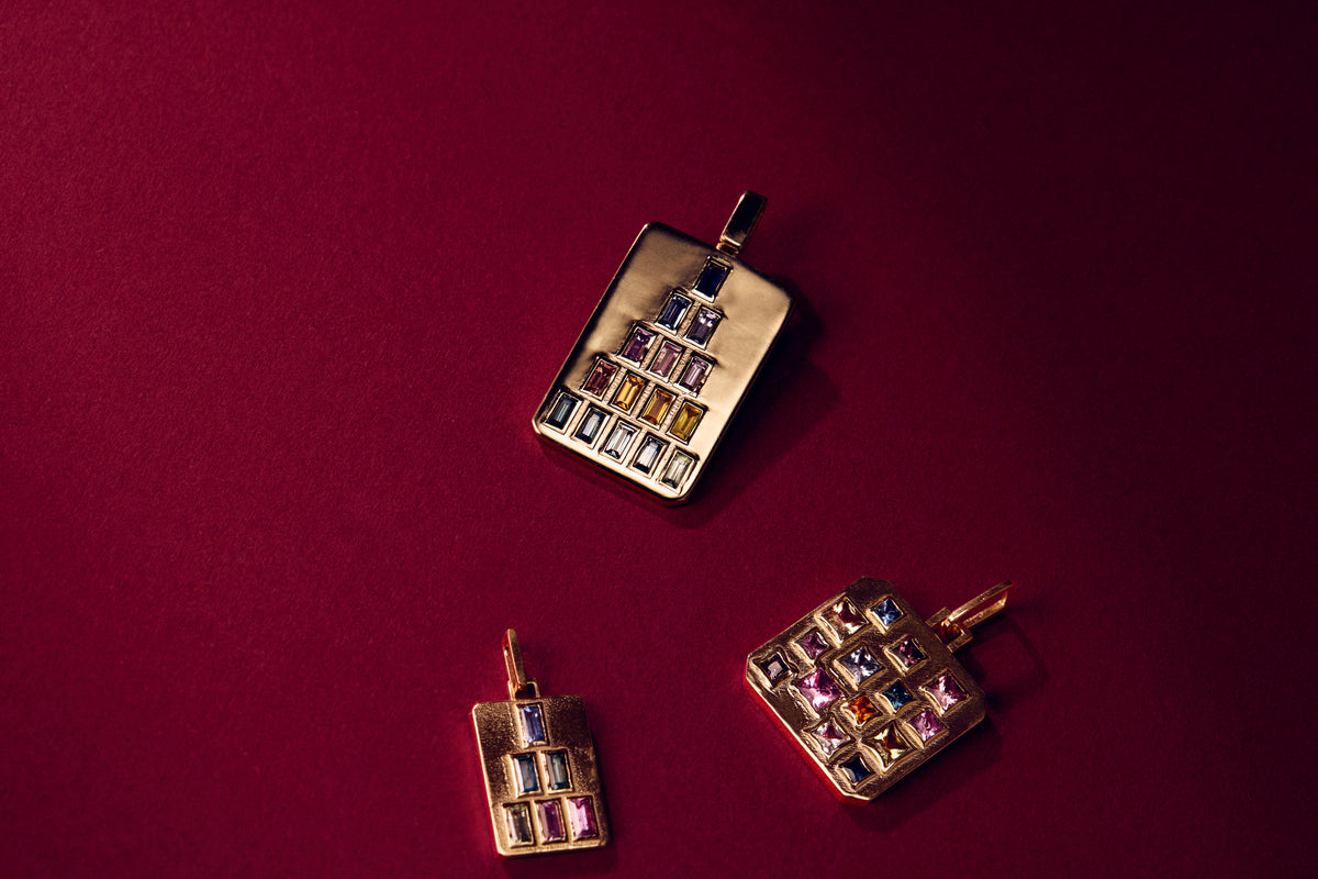 Stacked Blocks Pendant