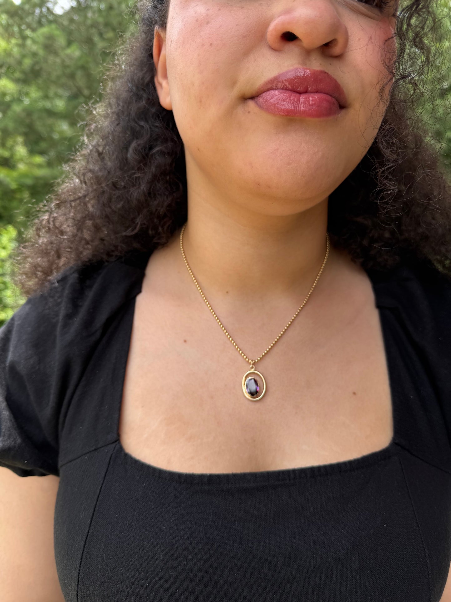 Amethyst Negative Space Pendant