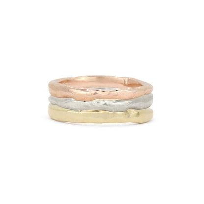 14k Gold Organic Molten Ring