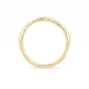 14k Gold Organic Molten Ring