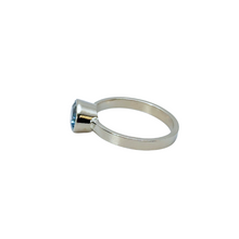 Load image into Gallery viewer, Aquamarine White Gold Ring
