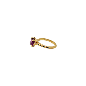Purple Garnet Cathedral Ring