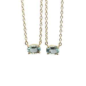 Aquamarine Gold Necklace