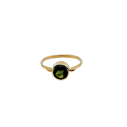 Green Tourmaline Amphora Ring