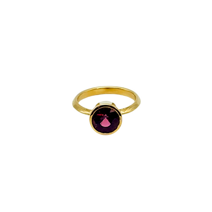 Malaya Garnet Gold Ring