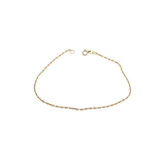 Gold Baby Anchor Chain Bracelet