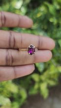 Load and play video in Gallery viewer, Purple Garnet Cathedral Ring
