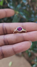 Load and play video in Gallery viewer, Rhodolite Garnet Gold Ring

