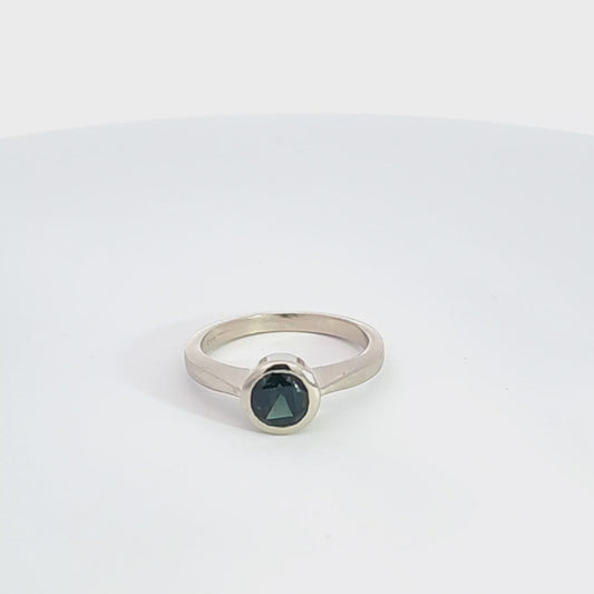 Parti Sapphire Cathedral Ring